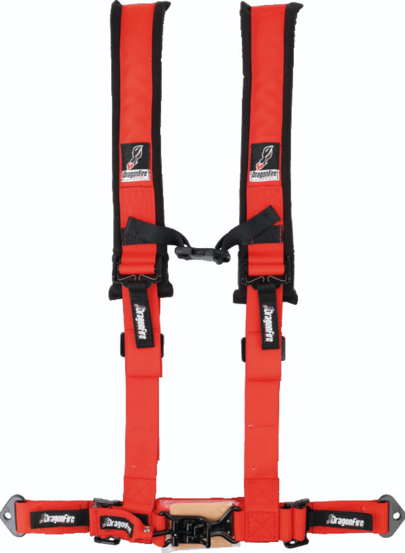 Picture of DragonFire Racing Harness- H-Style- 4-Point- 2in Buckle- Red