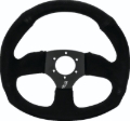 Picture of DragonFire Racing Steering Wheels - D-shaped- Suede- Iron Series- 0in offset
