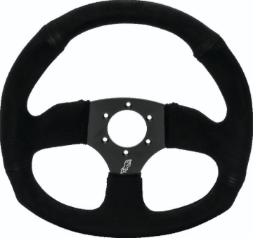 Picture of DragonFire Racing Steering Wheels - D-shaped- Suede- Iron Series- 0in offset