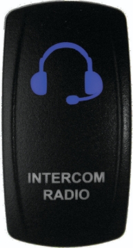 Picture of DragonFire Racing Lighted Switch Int/Rad On/Off Blue Led