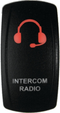 Picture of DragonFire Racing Lighted Switch Int/Rad On/Off Red Led