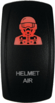 Picture of DragonFire Racing Lighted Switch Hel Air On/Off Red