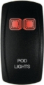 Picture of DragonFire Racing Lighted Switch On/Off Red