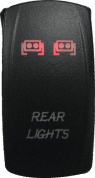 Picture of DragonFire Racing Lighted Switch Rear Light On/Off Red