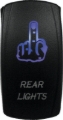 Picture of DragonFire Racing Lighted Switch Finger Rear Light On/Off Blue