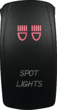 Picture of DragonFire Racing Lighted Switch Spot Light On/Off Red