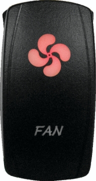 Picture of DragonFire Racing Lighted Switch Fan On/Off Red