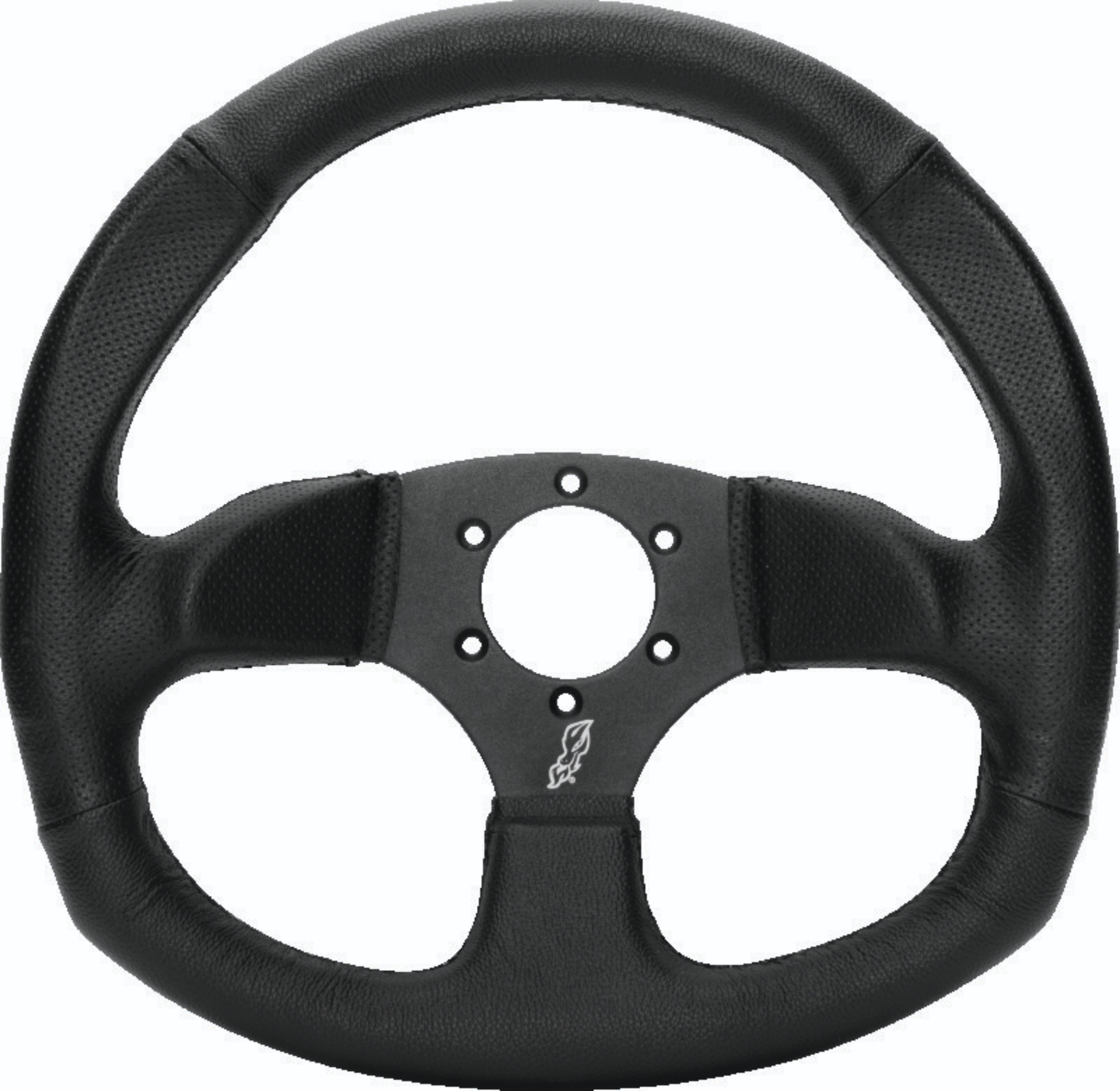 Picture of DragonFire Racing Steering Wheels - D-Shaped- Vinyl- Iron Series- 0in offset