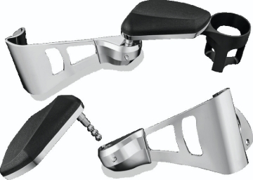 Picture of Kuryakyn Passenger Armrests 14-Up Touring and Tri Glide Chrome