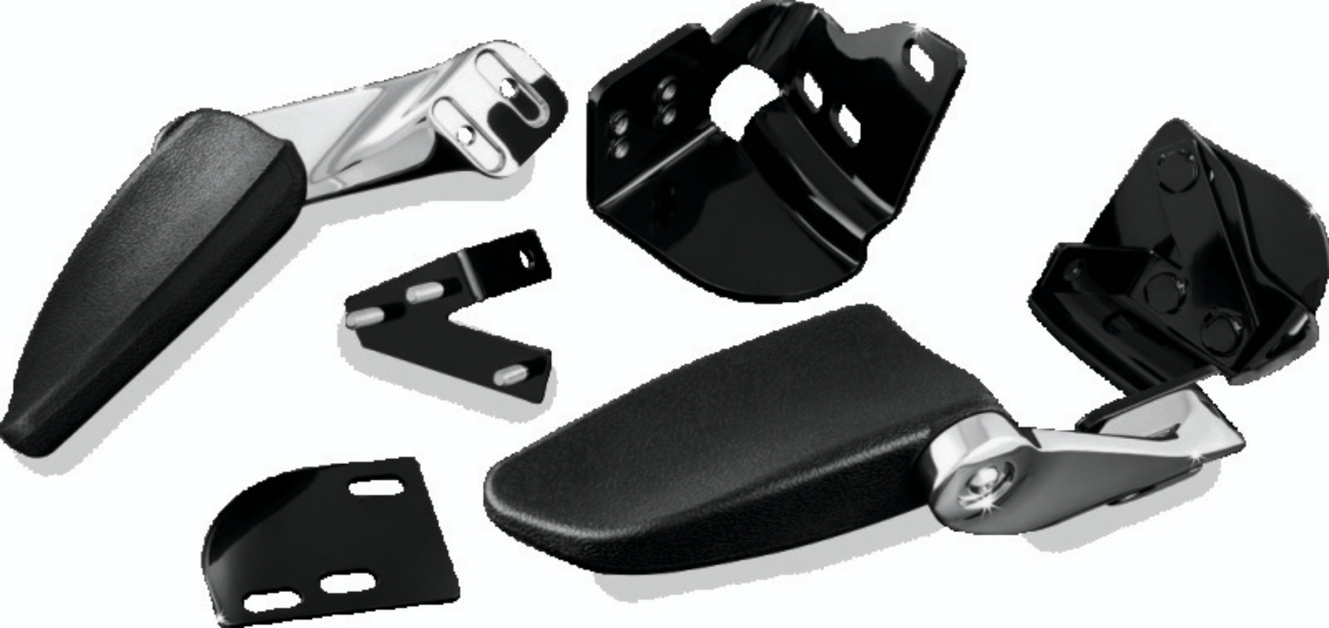 Picture of Kuryakyn Stealth Passenger Armrests 97-13 Touring Models Chrome