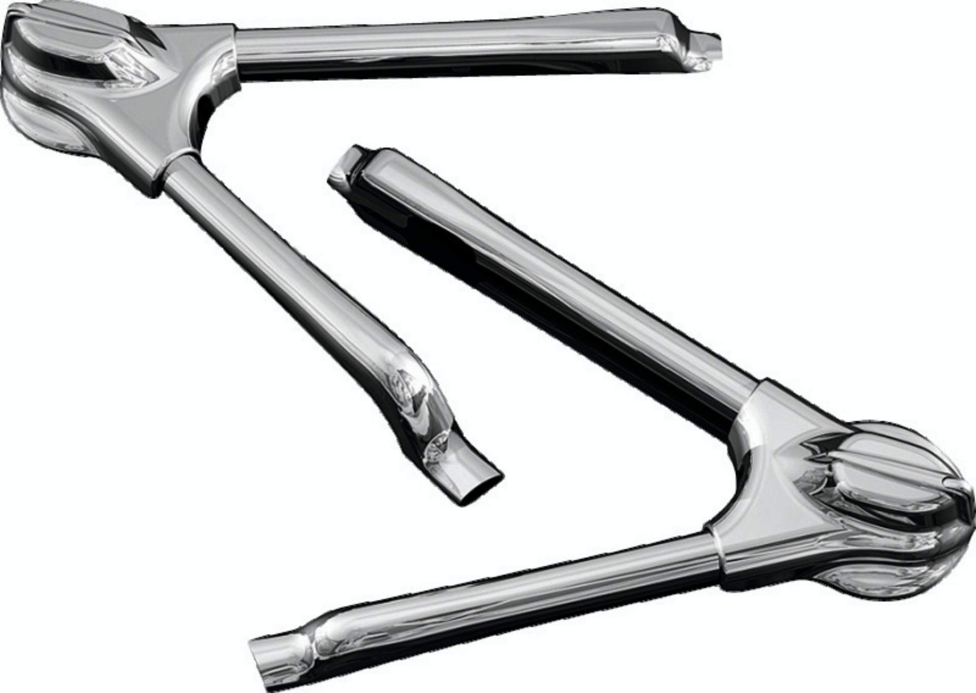 Picture of Kuryakyn Swingarm Tube Covers 08-17 Softail Models Chrome