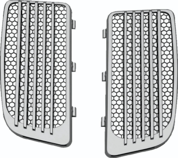 Picture of Kuryakyn Radiator Grills For Twin Cooled Models Chrome & Black (Pair)