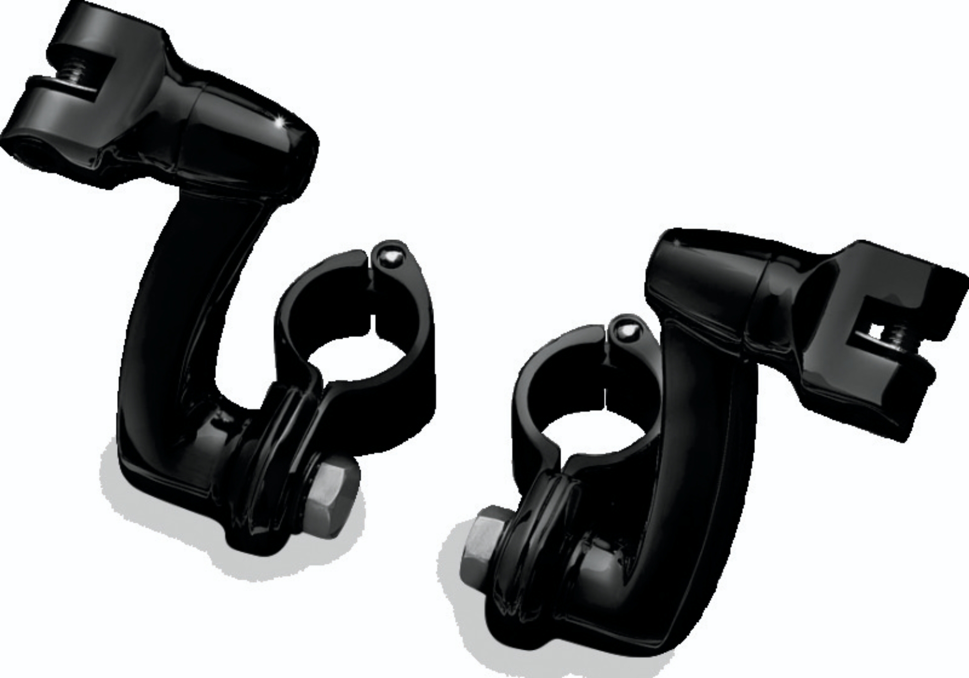 Picture of Kuryakyn Longhorn Offset Peg Mounts With 1-1/4inch Clamp Black