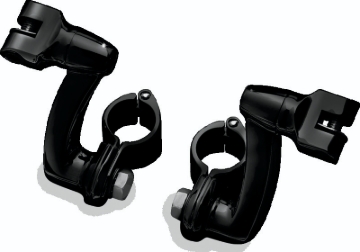 Picture of Kuryakyn Longhorn Offset Peg Mounts With 1-1/4inch Clamp Black