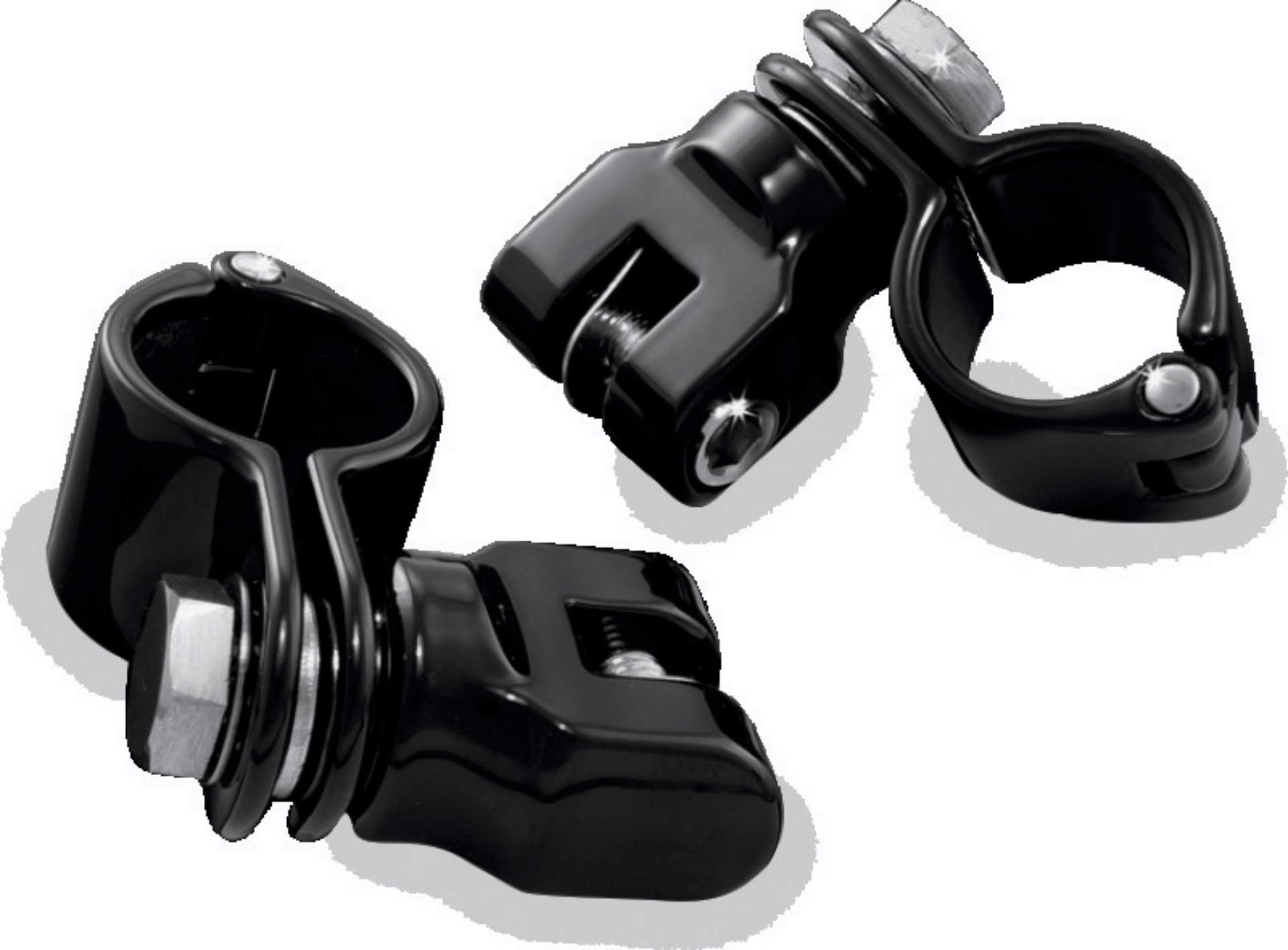 Picture of Kuryakyn 1-1/4inch Magnum Quick Clamp With Clevis Black (Pair)