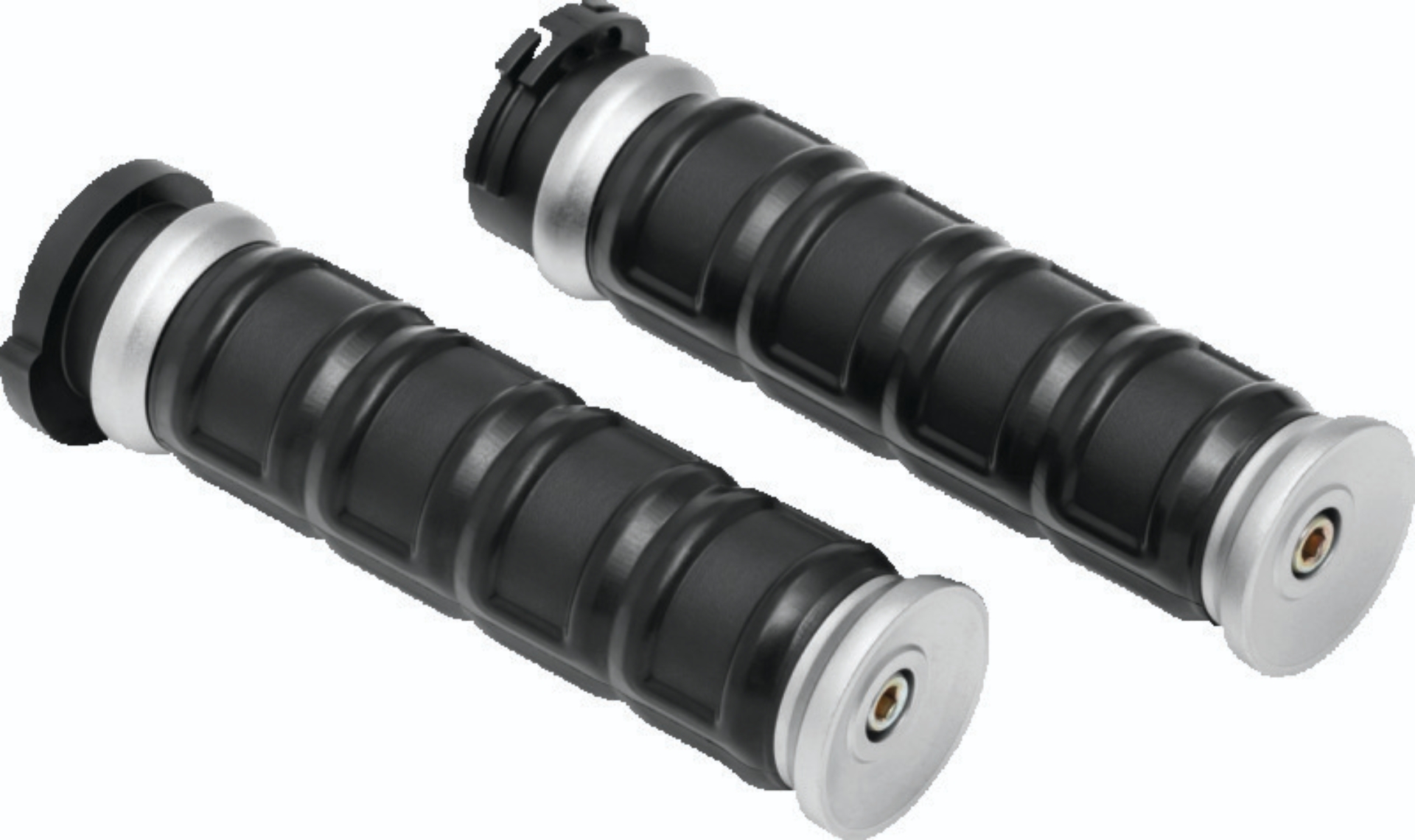 Picture of Kuryakyn Dillinger Grips Dual Cable Silver