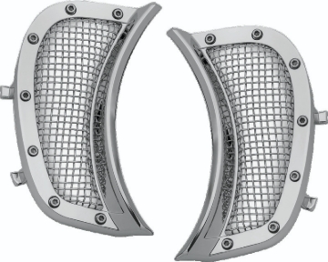 Picture of Kuryakyn Mesh Headlight Vent Accents Chrome