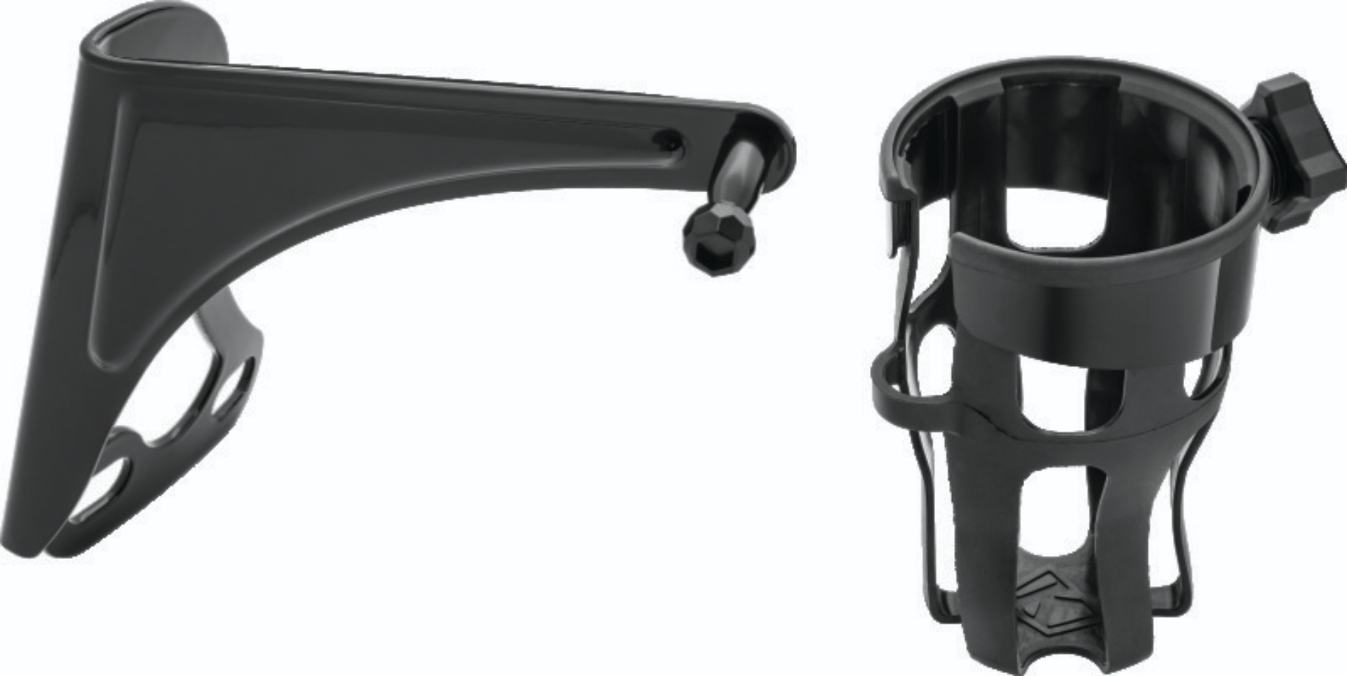 Picture of Kuryakyn Reflex Drink Holder Right Side HD Touring Passenger Mount 96-13 Gloss Black