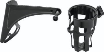 Picture of Kuryakyn Reflex Drink Holder Right Side HD Touring Passenger Mount 96-13 Gloss Black