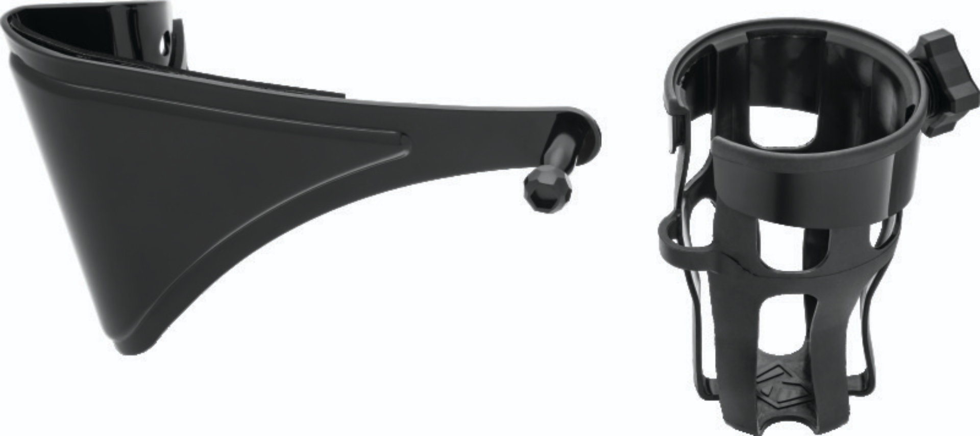 Picture of Kuryakyn Reflex Drink Holder Right Side HD Touring Passenger Mount 14 and Up Gloss Black