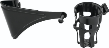 Picture of Kuryakyn Reflex Drink Holder Right Side HD Touring Passenger Mount 14 and Up Gloss Black