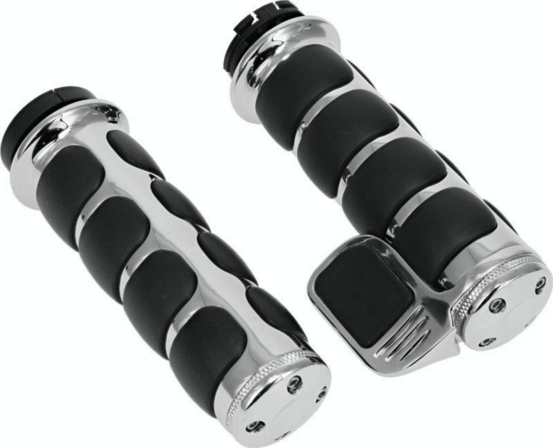 Picture of Kuryakyn ISO Grip With Throttle Boss Dual Cable Chrome