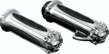 Picture of Kuryakyn Zombie Grips With Throttle Boss Dual Cable Chrome