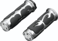Picture of Kuryakyn ISO Flame Grips Throttle-By-Wire Chrome