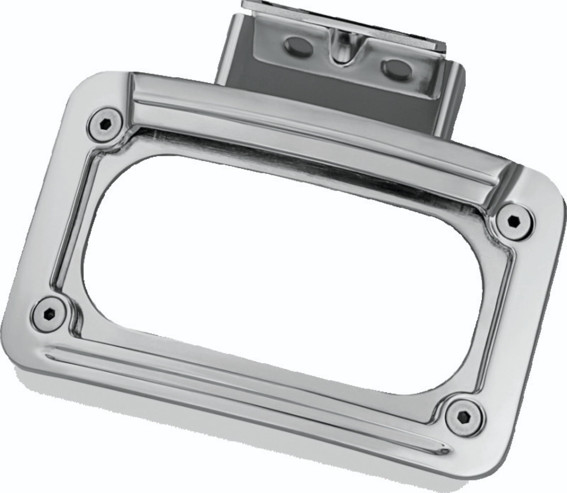 Picture of Kuryakyn L.E.D. Curved License Plate Frame Indian Chrome