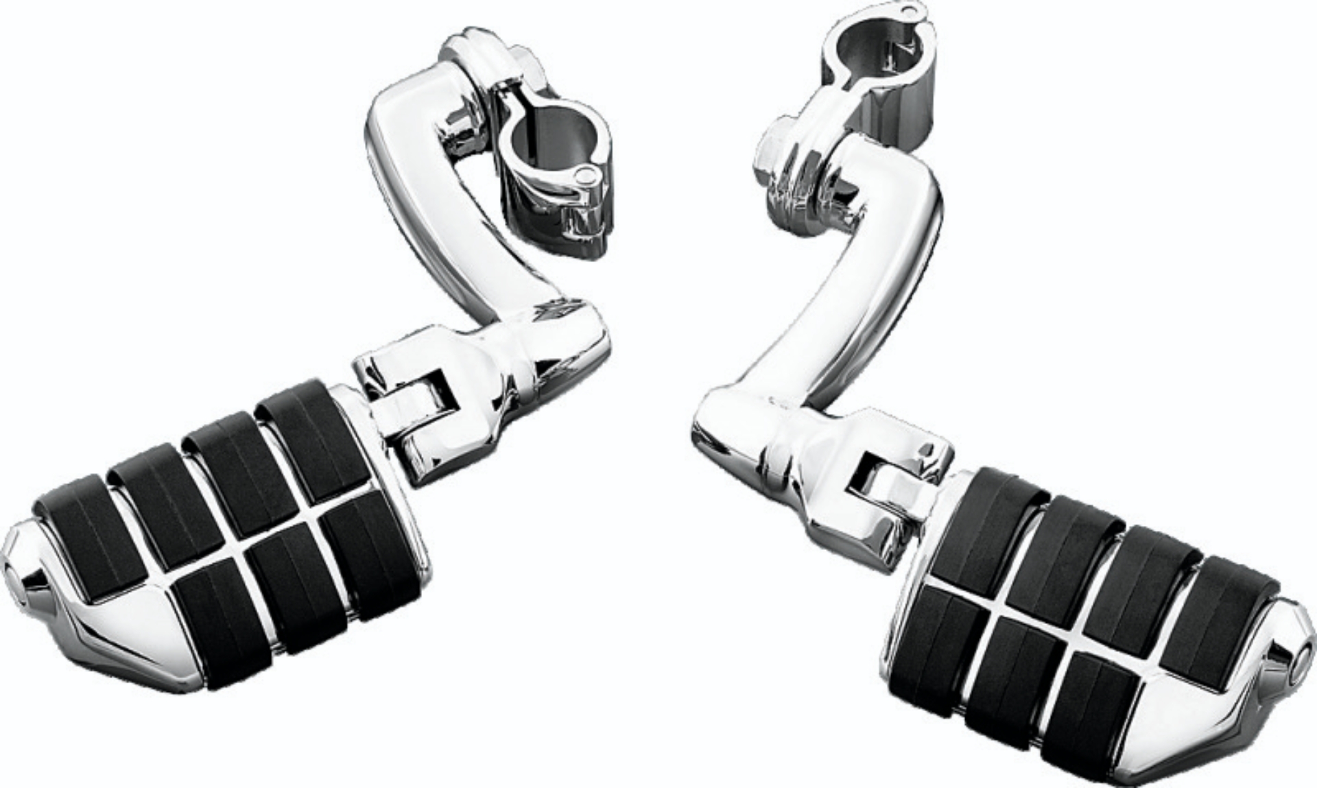Picture of Kuryakyn Longhorn Offset Dually ISO Pegs With 1-1/4in Clamp Chrome