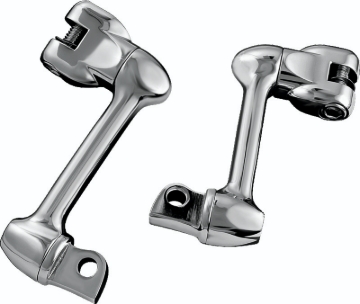 Picture of Kuryakyn 4in Adjustable Lockable Offsets With Male Mount Adapter Chrome
