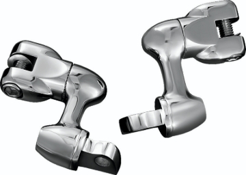 Picture of Kuryakyn 2in Adjustable Lockable Offsets With Male Mount Adapter Chrome