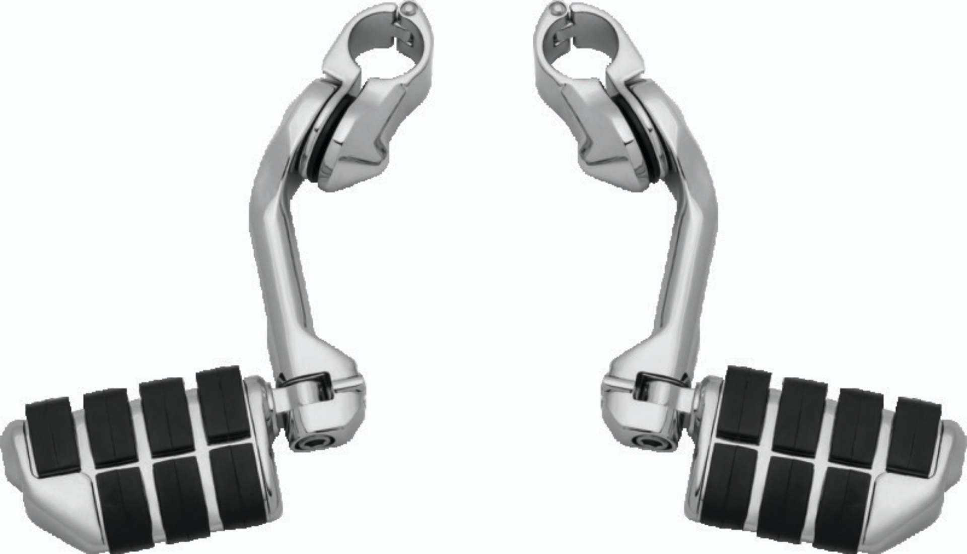 Picture of Kuryakyn Tour-Tech Cruise 6in Mount Arm With Dually ISO Pegs 1-1/4in Clamp Chrome