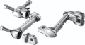 Picture of Kuryakyn 4in Adjustable Lockable Offsets With Male Mount Adapter Chrome