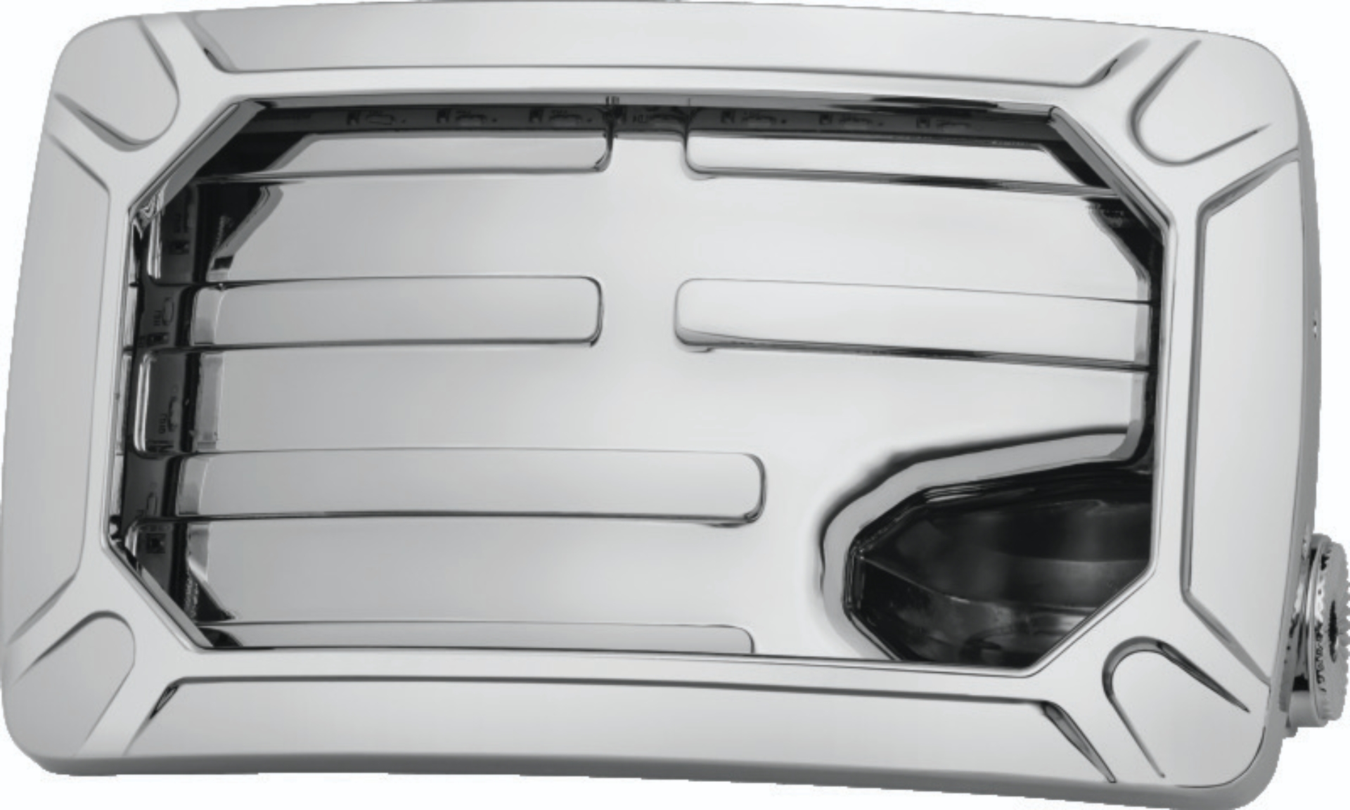 Picture of Kuryakyn Nova Curved Horizontal Mount Side License Plate Holder Chrome