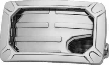 Picture of Kuryakyn Nova Curved Horizontal Mount Side License Plate Holder Chrome