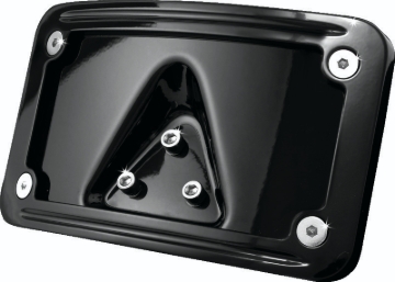 Picture of Kuryakyn Curved Laydown License Plate Frame Gloss Black