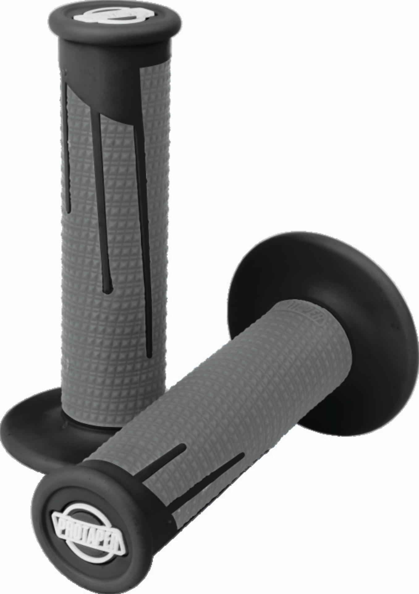Picture of ProTaper Full Diamond Clamp-On Grips - Black/Dark Gray