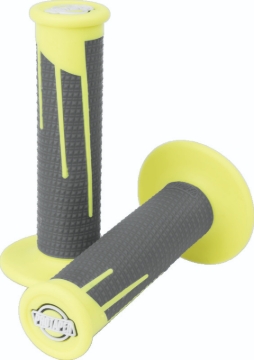 Picture of ProTaper Full Diamond Clamp-On Grips - Neon Yellow/Dark Gray