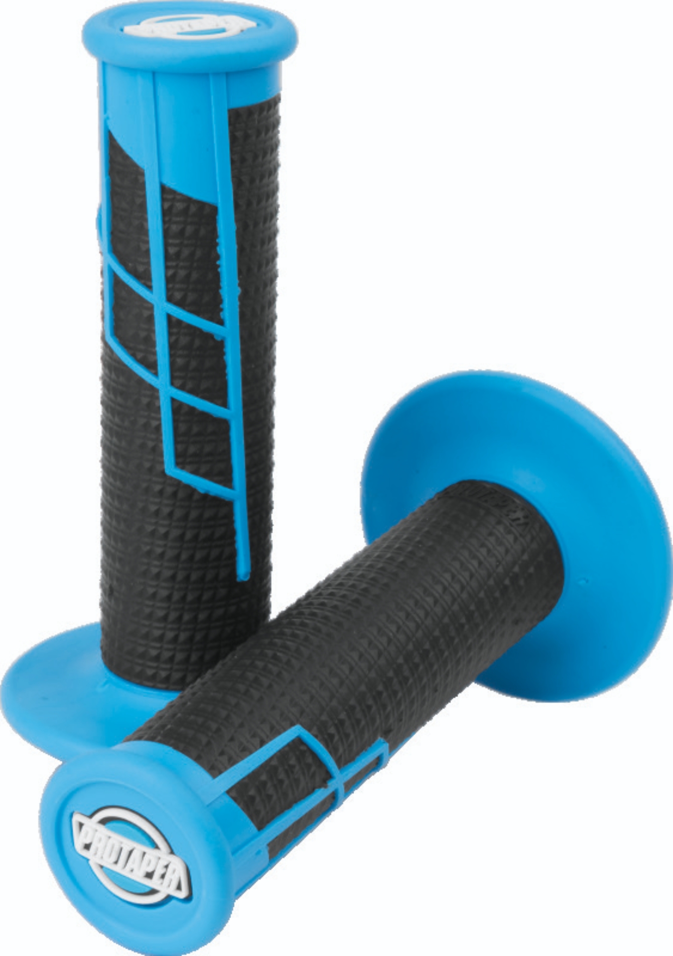 Picture of ProTaper Clamp-On 1/2 Waffle Grip - Neon Blue/Black