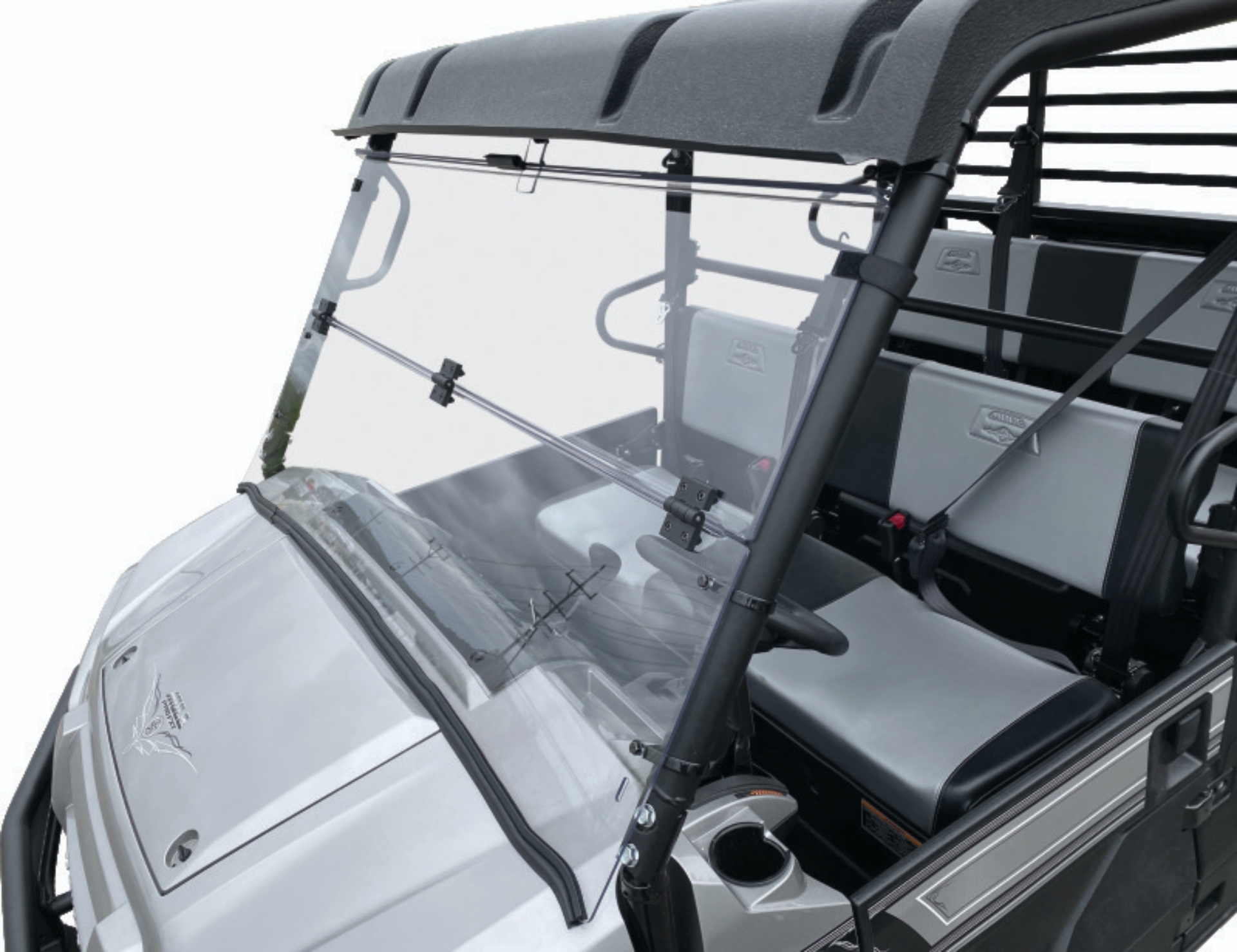 Picture of QuadBoss 16-22 Kawasaki KAF820 Mule Pro-DX Windbreak Folding Windshield