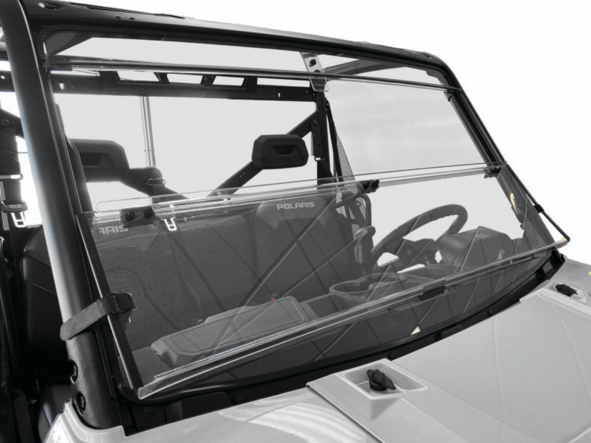 Picture of QuadBoss 15-19 Polaris Ranger 1000 Diesel Windbreak Folding Windshield