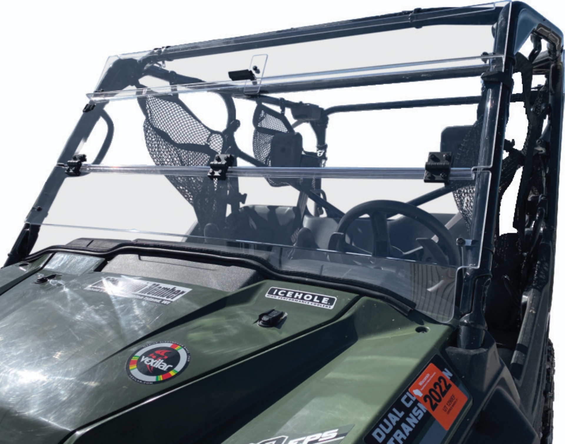 Picture of QuadBoss 16-22 Honda SXS1000 Pioneer 1000 Windbreak Folding Windshield