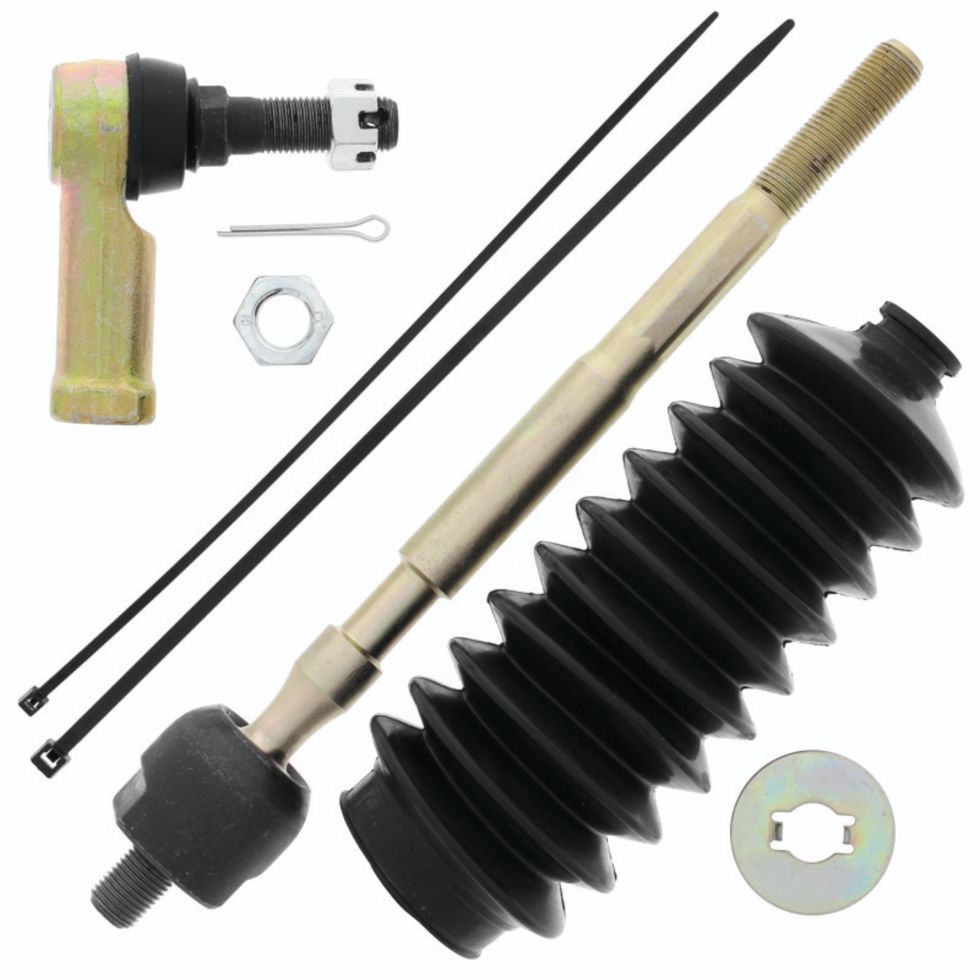 Picture of QuadBoss 06-09 Yamaha YXR450FA Rhino 450 4x4 Steering Rack Tie Rod Assembly Kit - Left Inner & Outer