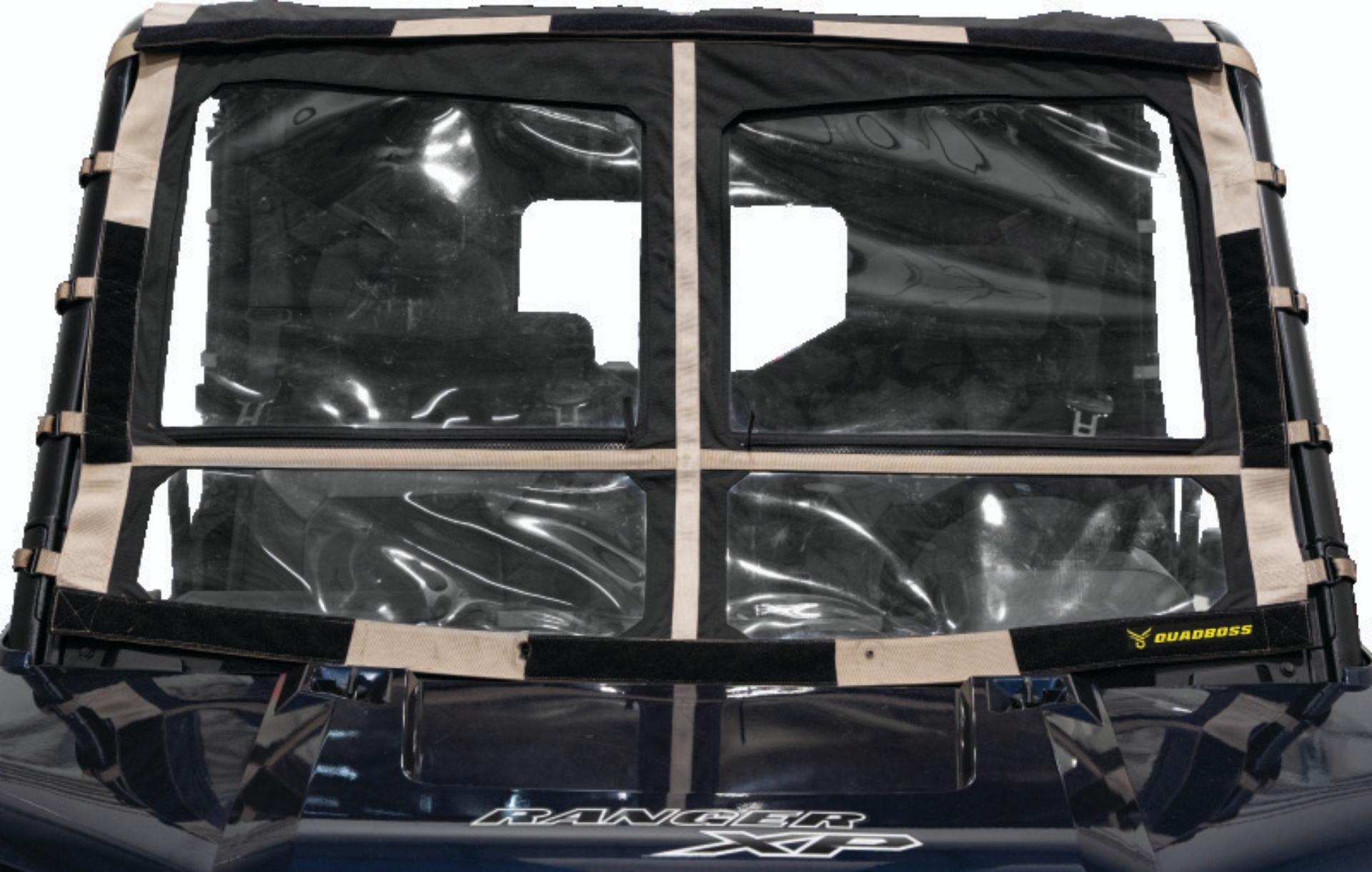 Picture of QuadBoss 15-19 Polaris Ranger 1000 Diesel Soft Windshield