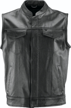Picture of Kuryakyn Leather By River Road Vandal Club Vest Black - Medium