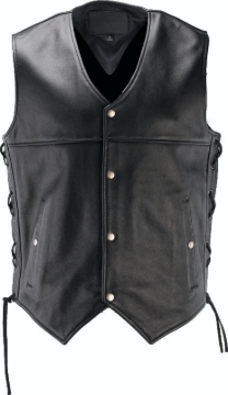 Picture of Kuryakyn Leather By River Road Old Skool Leather Vest Black - Medium