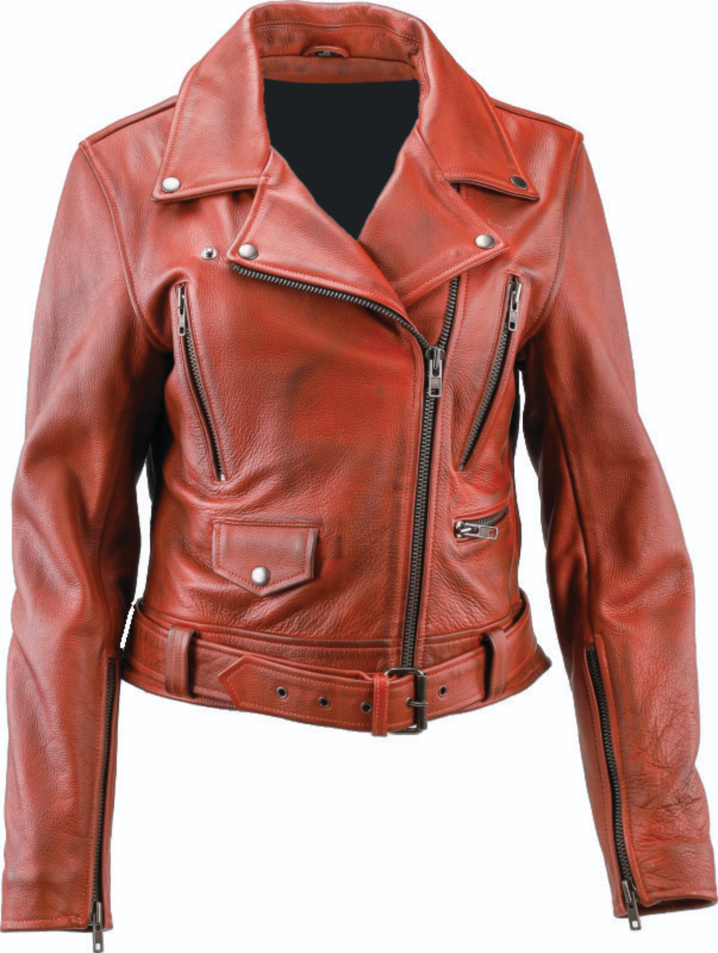 Picture of Kuryakyn Leather By River Road Arabian Spice Leather Jacket Red Womens - Medium