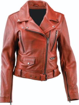 Picture of Kuryakyn Leather By River Road Arabian Spice Leather Jacket Red Womens - Medium