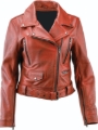Picture of Kuryakyn Leather By River Road Arabian Spice Leather Jacket Red Womens - XL